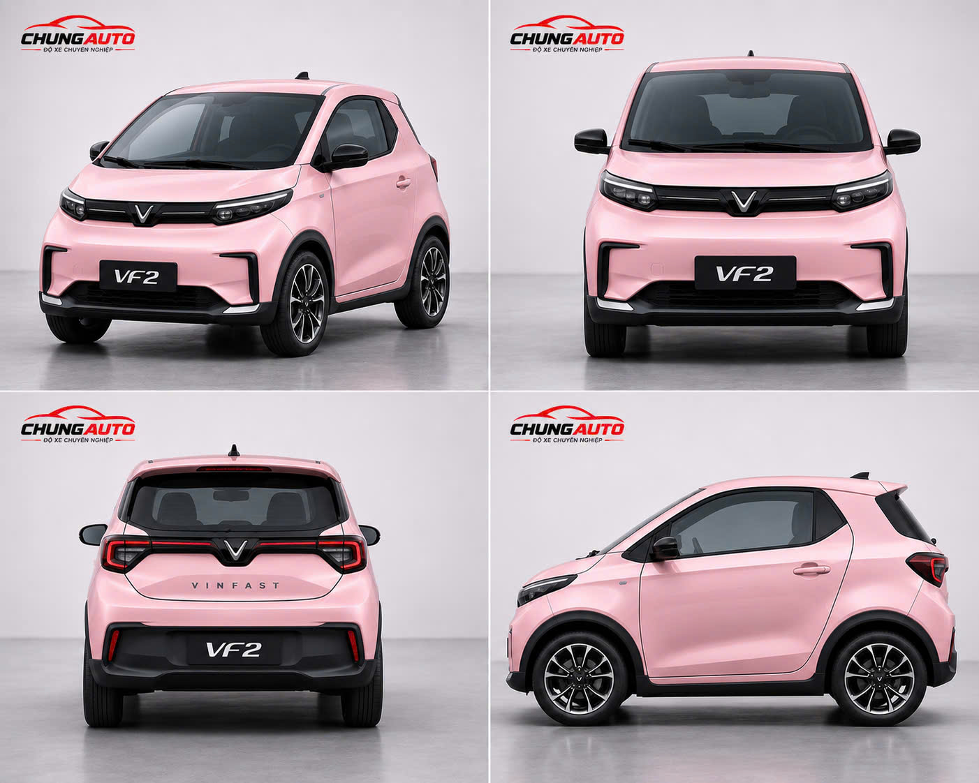 VinFast VF2 màu hồng - ô tô điện mini